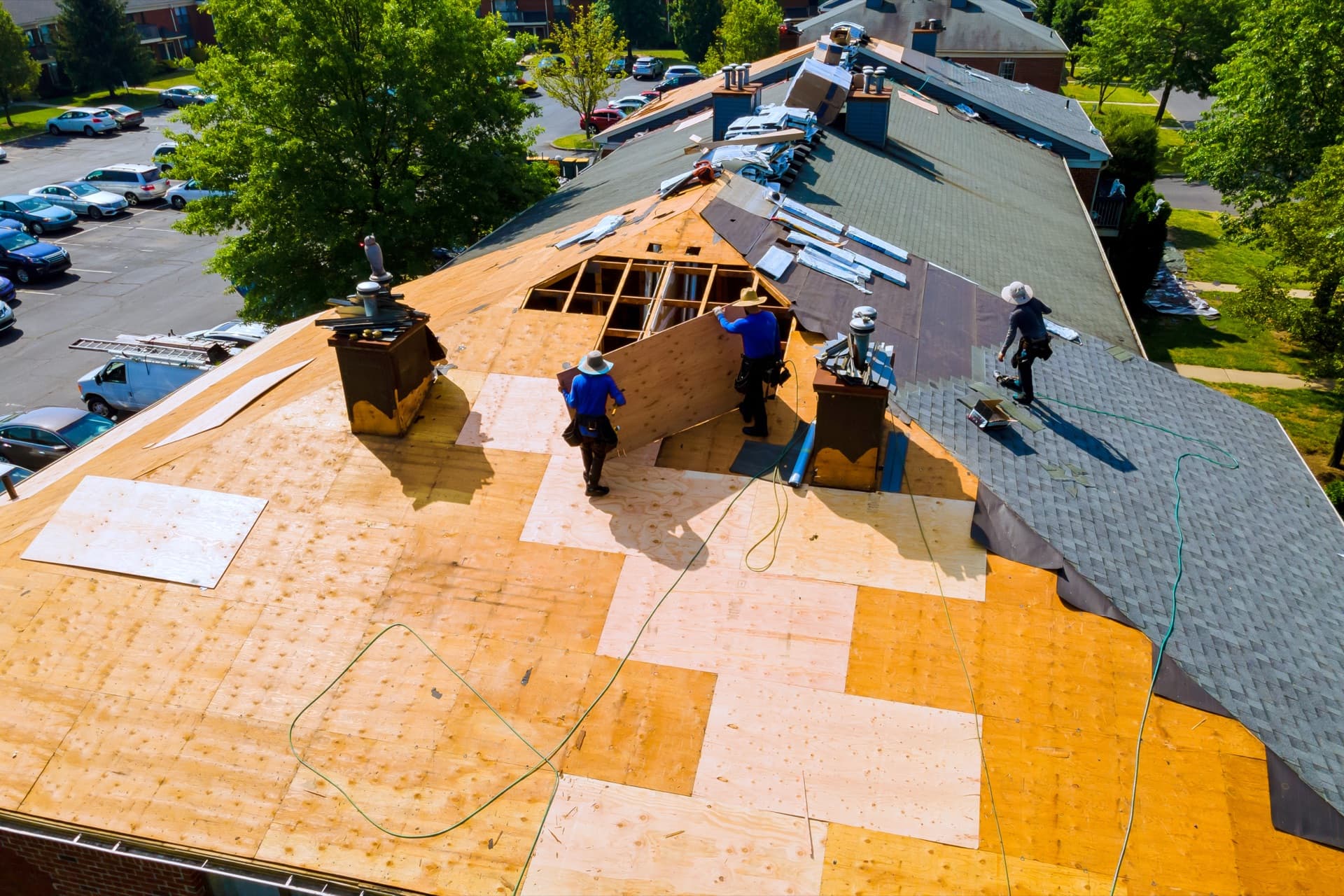 Roofing work in Bellevue, WA